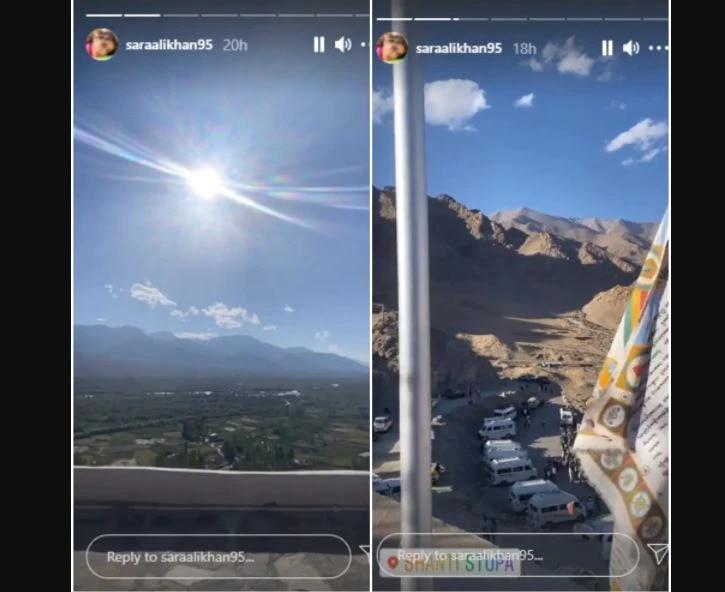 Sara Ali Khan Enjoys Her Vacation In Ladakh, See PICS