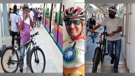 Pimpri-Swargate मार्गावरील Pune Metro ची ट्रायल रन, सायकलसह मेट्रो प्रवासाची मुभा