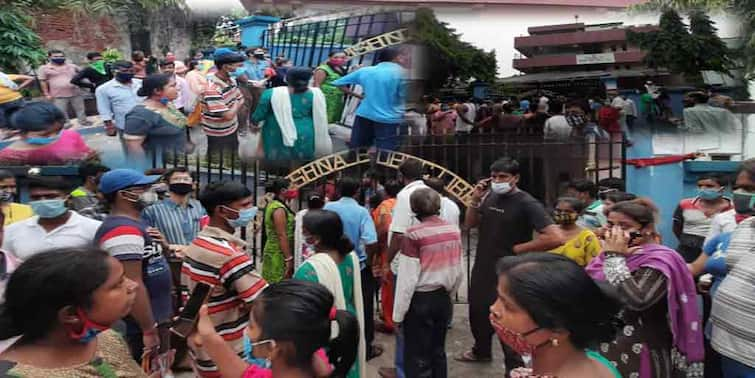 Hooghly: Vaccine chaos in Uttarpara BJP accuses TMC Hooghly: উত্তরপাড়ায় ভ্যাকসিন নিতে এসে বিশৃঙ্খলা, তৃণমূলের দিকে অভিযোগের তির বিজেপির