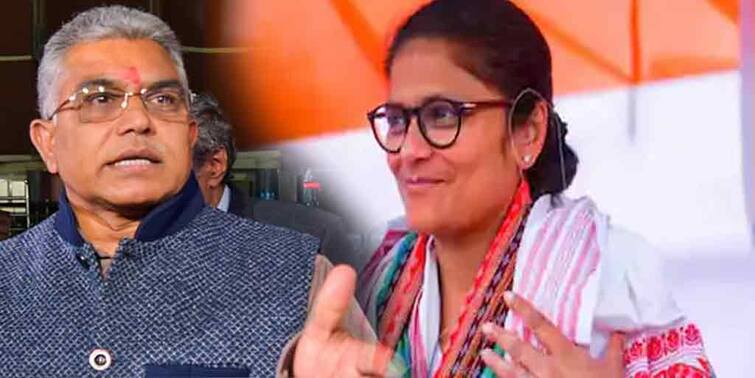 Tripura TMC Dilip Ghosh Bengal BJP President Mocks TMC leader Sushmita Dev On Tripura Target, says TMC Can't win with outsiders Tripura TMC বাইরে থেকে নেতা নিয়ে গিয়ে ত্রিপুরায় রাজনীতি হবে না, সুস্মিতাকে কটাক্ষ দিলীপ ঘোষের