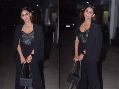 Chehre: Krystle D'Souza Sizzles In Black At Special Screening Of Her Debut Film, See Pics