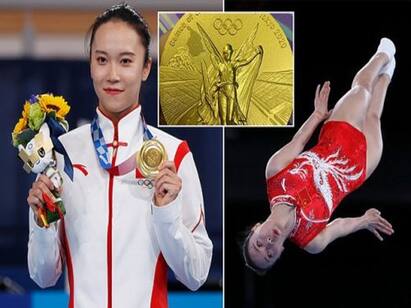 Chinese athlete shocked by Olympic gold medal change of color நிறம் மாறிய ஒலிம்பிக் தங்கப்பதக்கம்: சீன வீராங்கனை அதிர்ச்சி!