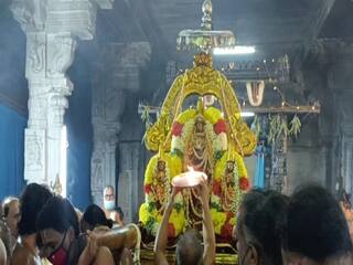 காஞ்சிபுரம் அத்திவரதர் கோயிலில் பக்தர்கள் இன்றி நடைபெற்ற பவித்ரோற்சவம்...!