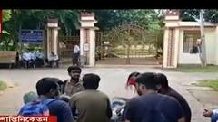 Visva Bharati : পড়ুয়াদের আন্দোলন শুরু হতেই রাস্তার চারপাশে CC ক্যামেরা লাগাল বিশ্বভারতী কর্তৃপক্ষ । Bangla News