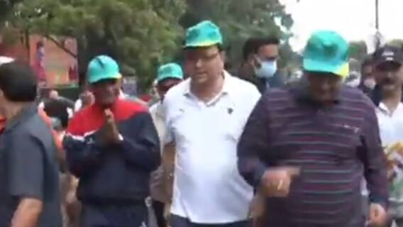 Uttarakhand में Neeraj Chopra Cross Country Run का आयोजन, CM Dhami ने लिए हिस्सा | Hindi News