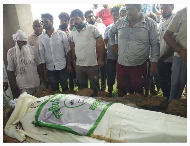 Farmer killed by police lathicharge farmers protest, karnal, bjp ਪੁਲਿਸ ਲਾਠੀਚਾਰਜ ਦਾ ਸ਼ਿਕਾਰ ਹੋਏ ਕਿਸਾਨ ਦੀ ਹੋਈ ਮੌਤ 