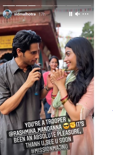 Rashmika Mandanna Wraps Up Her First Bollywood Movie ‘Mission Majnu’ Opposite Sidharth Malhotra