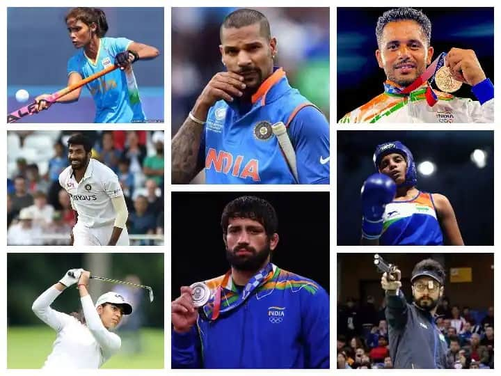 National Sports Day 2021 Arjuna Award 2021 Nomination and recipients Sportsman list  National Sports Day 2021 : 'हे' खेळाडू आहेत या वर्षीच्या 'अर्जुन पुरस्कारा'चे मानकरी 