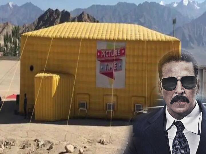 Akshay Kumar's BELL BOTTOM movie to be screened in the world's highest theater மைனஸ் 28 டிகிரி... 11,562 அடி உயரம்... உலகின் மிக உயரமான தியேட்டரில் திரையிடப்படும் பெல்பாட்டம்!