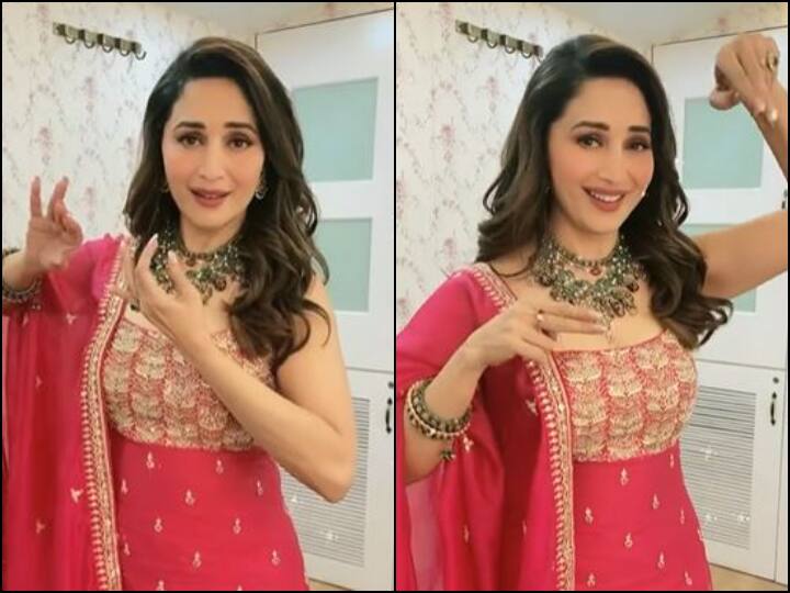 Janmashtami 2021 Madhuri Dixit Grooves To Aamir Khan Song Radha Kaise Na Jale From Lagaan Watch | Madhuri Dixit Grooves To 'Radha Kaise Na Jale' On Krishna Janmashtami