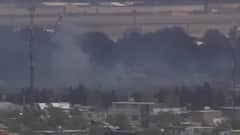 Caught on camera: Huge ball of smoke near Kabul airport