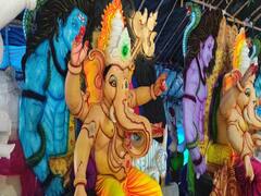 விநாயகர் சதுர்த்தி நெருங்கும் நிலையில், மதுரையில் தயாராகும் சிலைகள் !