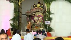 Devotees from Kanpur offer prayers to Lord Krishna on Janmashtami