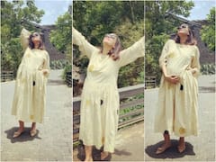 Mom-To-Be Neha Dhupia Flaunts Baby Bump While Basking In Sun; See Pics