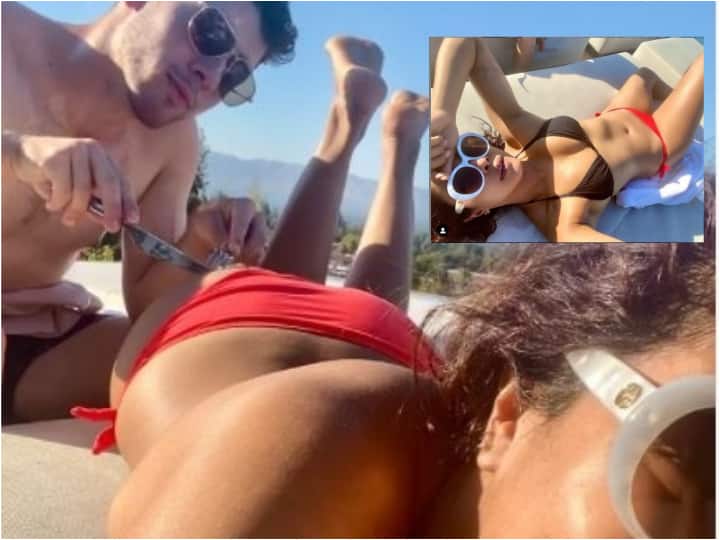 Priyanka Chopra Nick Jonas PDA Flaunts Her Toned Bikini Body While Chilling At Home; See Pics Priyanka Chopra Shares 'Cheeky' Post With Nick Jonas Flaunting Her Toned Body In Red & Black Bikini While Chilling At Their Home; See Pics