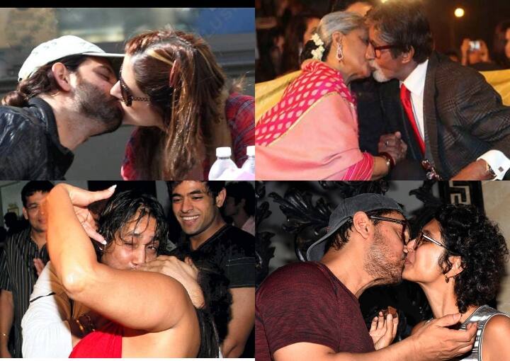 एक वक्त ऐसा था जब फिल्मों में किसिंग सीन का होना बहुत बड़ी बात हुआ करती थी लेकिन वक्त बदलने के साथ ये चीजे अब आम हो चली हैं, किसिंग सीन, लिप लॉक फिल्मों के लिए कोई बड़ी बात नहीं बची हैं. लेकिन फिल्मी पर्दे से अलग बॉलीवुड सेलिब्रिटी भी अब इन बातों से परहेज नहीं करते हैं. कई बार बॉलीवुड के कई दिग्गज सेलेब्स सरेआम लिप लॉक करते देखे गए हैं. इनमें सदी के महानायक अमिताभ बच्चन से लेकर ऋतिक रोशन और आमिर खान जैसे सुपर स्टार्स के नाम भी शामिल हैं.