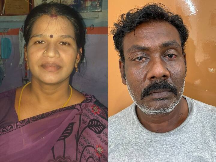 Husband arrested for throwing acid on wife over family dispute in Salem சேலத்தில் மனைவி மீது ஆசிட் ஊற்றி கொன்று விட்டு தலைமறைவான கணவரை நள்ளிரவில் கைது செய்த போலீஸ்...!