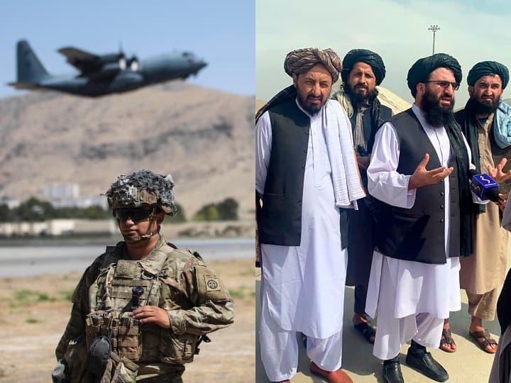 Afghanistan Crisis: Taliban control at Kabul airport after US withdrawal Afghanistan Crisis: अफगानिस्तान से अमेरिकी सेना की वापसी के बाद तालिबान ने कहा- दुनिया ने सबक सीख लिया और...