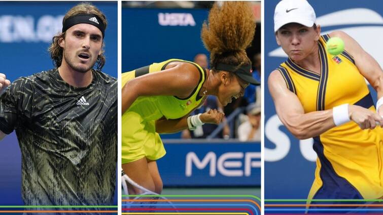 Simona Halep, stefanos tsitsipas, naomi osaka is into the second round at the us open Us Open 2021: ইউএস ওপেনের দ্বিতীয় রাউন্ডে উঠলেন তিতিপাস, ওসাকা, হালেপ