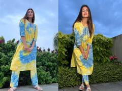 नीले अंबर के नीचे इंद्रधनुष जैसी दिखीं Divyanka Tripathi, खूब बिखेरी छटा, देखकर कहेंगे... वाह!