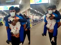 Mariappan | சின்ன சின்ன அன்பில்தானே.. மாரியை தோளில் சுமந்த சந்தீப் - நெகிழ்ச்சி வீடியோ!