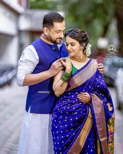 PHOTO : परफेक्ट मॅच! अभिनेता प्रसाद ओकचं पत्नी मंजिरीसोबत हटके फोटोशूट