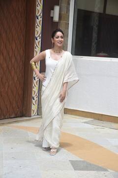 Yami Gautam ने पहनी धोती स्टाइल साड़ी, Bhoot Police के प्रमोशन में दिखा एक्ट्रेस का यूनिक अंदाज, लूट ली महफिल