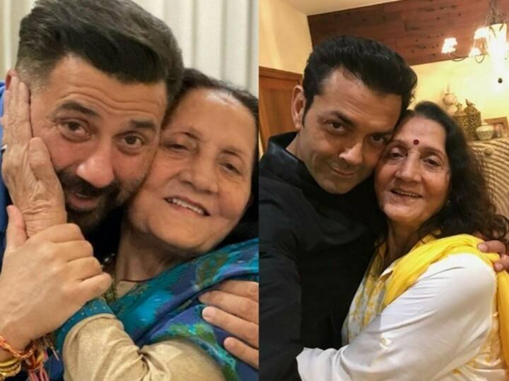 Sunny Deol, Bobby Deol Wish Happy Birthday To Their Mother Prakash Kaur With Adorable Pics Sunny Deol, Bobby Deol Wish Happy Birthday To Their Mother Prakash Kaur With Adorable Pics