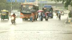 More than half of ITO road submerged after an hour of rainfall in Delhi