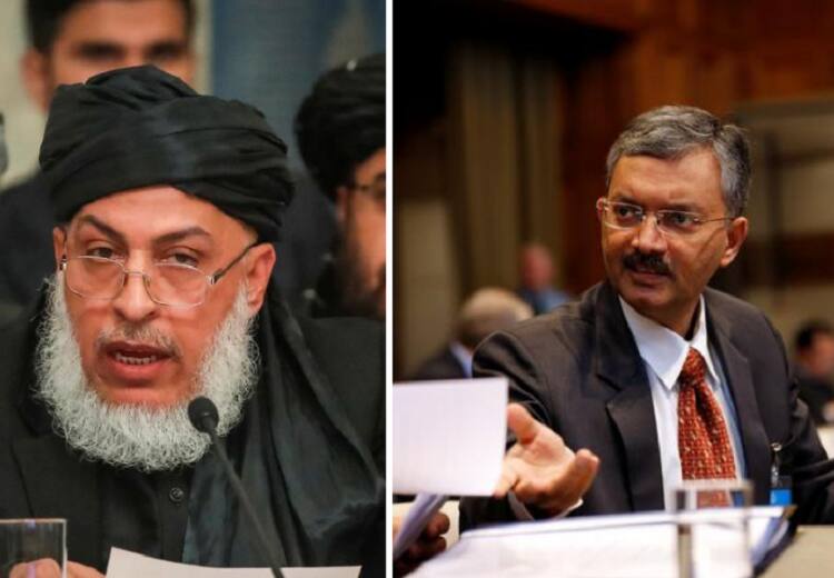 Taliban leader Sher Mohammed Abbas Stanikzai who was trained in Indian Military Academy meets Indian ambassador in Doha இந்தியாவில் ராணுவப் பயிற்சி பெற்ற தலிபான் தலைவர்.. தோஹாவில் இந்தியத் தூதருடன் சந்திப்பு!