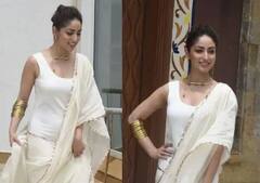 ਫਿਲਮ Bhoot Police ਦੇ ਪ੍ਰੋਮੋਸ਼ਨ 'ਚ ਵਾਈਟ ਸਾੜੀ ਪਾ ਕੇ ਪਹੁੰਚੀ Yami Gautam, Flaunt ਕੀਤੇ ਟ੍ਰੈਡੀਸ਼ਨਲ 'Dejhoor' Earrings