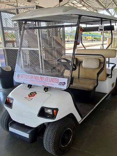 Battery car service started at Kumbakonam railway station மக்களின் கோரிக்கையை ஏற்று கும்பகோணம் ரயில்நிலையத்தில் பேட்டரி கார் சேவை தொடக்கம்...!