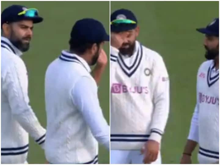 India vs England 4th Test Videos Virat Kohli Rohit Sharma Viral Video Ind vs Eng Oval Test 'Frustrated' Rohit Sharma's Discussion With Virat Kohli During Ind vs Eng 4th Test Goes Viral