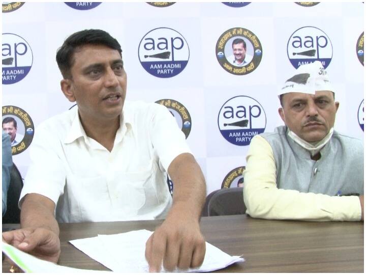 Aam Aadmi Party accuses Education Minister Dhan Singh Rawat of corruption ANN उत्तराखंड मुक्त विश्वविद्यालय में हुई अवैध नियुक्तियों को लेकर आप का बीजेपी पर निशाना, कहा- सरकार भ्रष्टाचार में डूबी