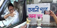West Bengal By Election : জোরকদমে শুরু দেওয়াল লিখন, গাড়ি থামিয়ে তৃণমূল কর্মীদের উৎসাহ 'দিদির'
