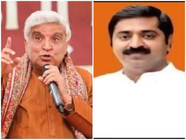 BJP leader Ram Kadam warns Javed Akhtar over RSS-Taliban remarks RSS ची तालिबानशी तुलना केल्याने गीतकार जावेद अख्तर अडचणीत, राम कदम म्हणाले, 'माफी मागा, अन्यथा चित्रपट प्रदर्शित होऊ दिला जाणार नाही'