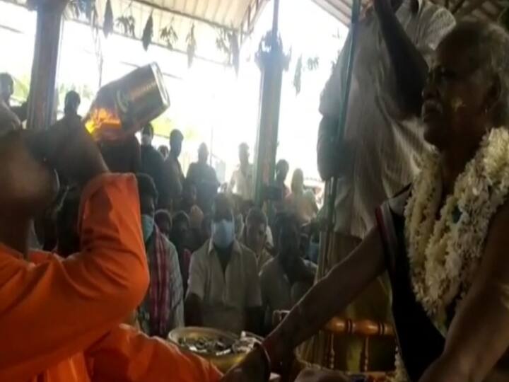 Kanchipuram is the preacher who makes those who go to ask for a sign drink alcohol பக்தர்களை மூச்சுவிடாமல் மது அருந்த வைக்கும் சாமியார்.. வலுக்கும் பொதுமக்கள் கோரிக்கை என்ன?