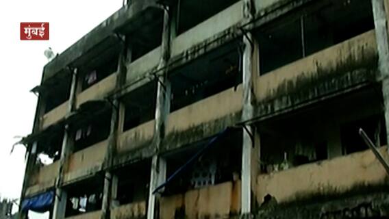 Mumbai Deonar : देवनार पाडा पालिका वसाहत धोकादायक, इमारतीचं छत कोसळतंय, भिंतींना भेगा