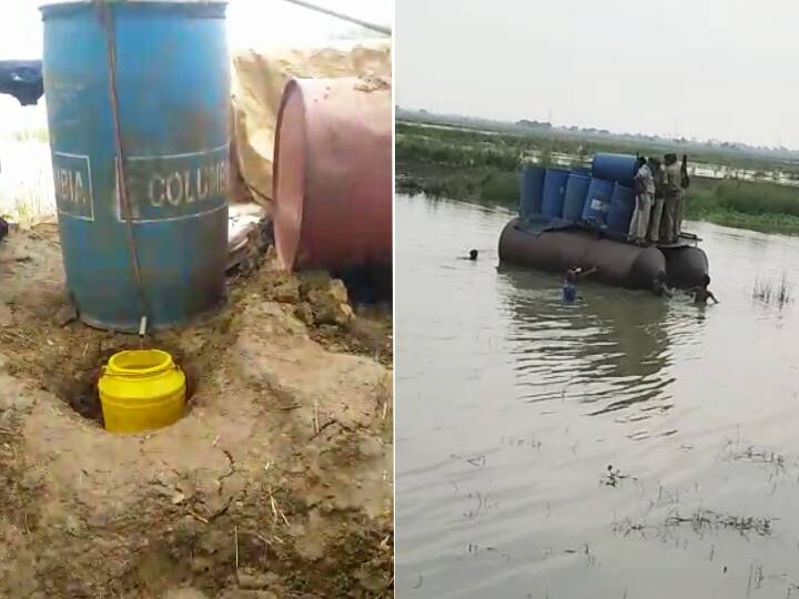 Bihar News: पटना में चल रही थी शराब की ‘मिनी फैक्ट्री’, जुगाड़ नाव से पहुंच पुलिस ने किया भंडाफोड़