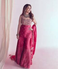 Madhuri Dixit : उफ्फ... धक् धक् गर्लच्या अदा, माधुरीच्या सौंदर्यावर चाहते फिदा