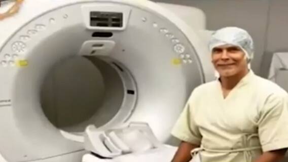 Milind Soman shares picture after undergoing CT scan