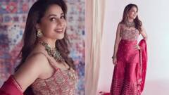 Madhuri Dixit Photos: গোলাপি শারারা সেটে মুগ্ধতা ছড়ালেন মাধুরী দীক্ষিত, দামও কিন্তু বেশ