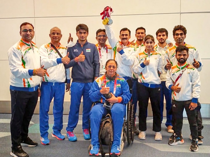 In Pics: India's Triumphant Paralympic Athletes Return Home To Rousing ...