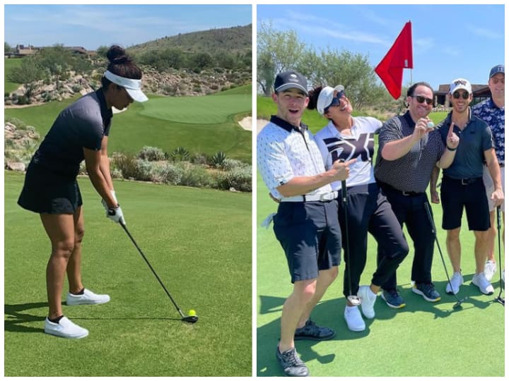 Priyanka Chopra Enjoys Golfing With Nick Jonas Friends