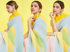 Deepika Padukone Photos: मल्टीकलर साड़ी में दीपिका पादुकोण का लुक हुआ वायरल, जानिए कितनी है इसकी कीमत