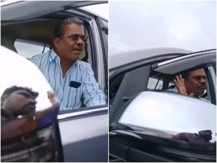 Viral Video Anantapur ycp leader threats road contractor if works were not stopped will attack physically Viral Video: కాంట్రాక్టర్ కు వైసీపీ నేత బెదిరింపులు... పని ఆపకపోతే దాడి చేస్తానని హెచ్చరిక... వైరల్ అవుతున్న వీడియో