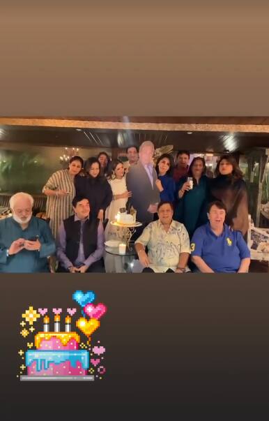 Neetu Kapoor on Sunday celebrated the 69th birth anniversary of her late husband Rishi Kapoor with a small get-together. [pic credit: Instagram]