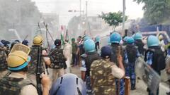 ਕਰਨਾਲ 'ਚ ਭਖਿਆ ਮਾਹੌਲ, ਪੁਲਿਸ ਨੇ ਕਿਸਾਨਾਂ ਤੇ ਮਾਰੀਆਂ ਪਾਣੀ ਦੀਆਂ ਬੋਛਾੜਾਂ, ਵੇਖੋ ਤਸਵੀਰਾਂ