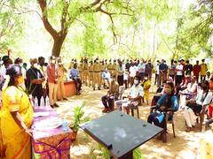 மரத்தடியில் படிக்கும் மாணவர்கள் தூங்கிவிடாமல் கல்வி கற்க வேண்டும் - மாணவர்களை கலாய்த்த தமிழிசை!