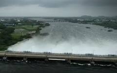 Lower Manair Dam Karimnagar: నీటితో కళకళలాడుతున్న కరీంనగర్ డ్యామ్.. డ్రోన్ విజువల్ చూశారా?